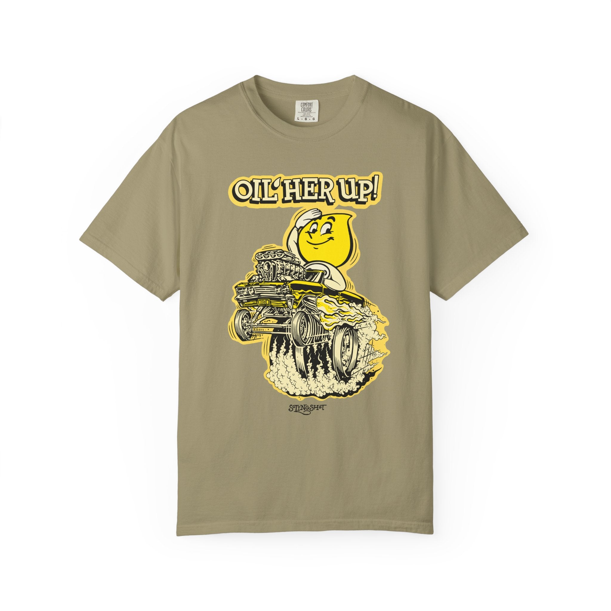 "Oil Her Up" Parody Esso Oil Drop T-Shirt