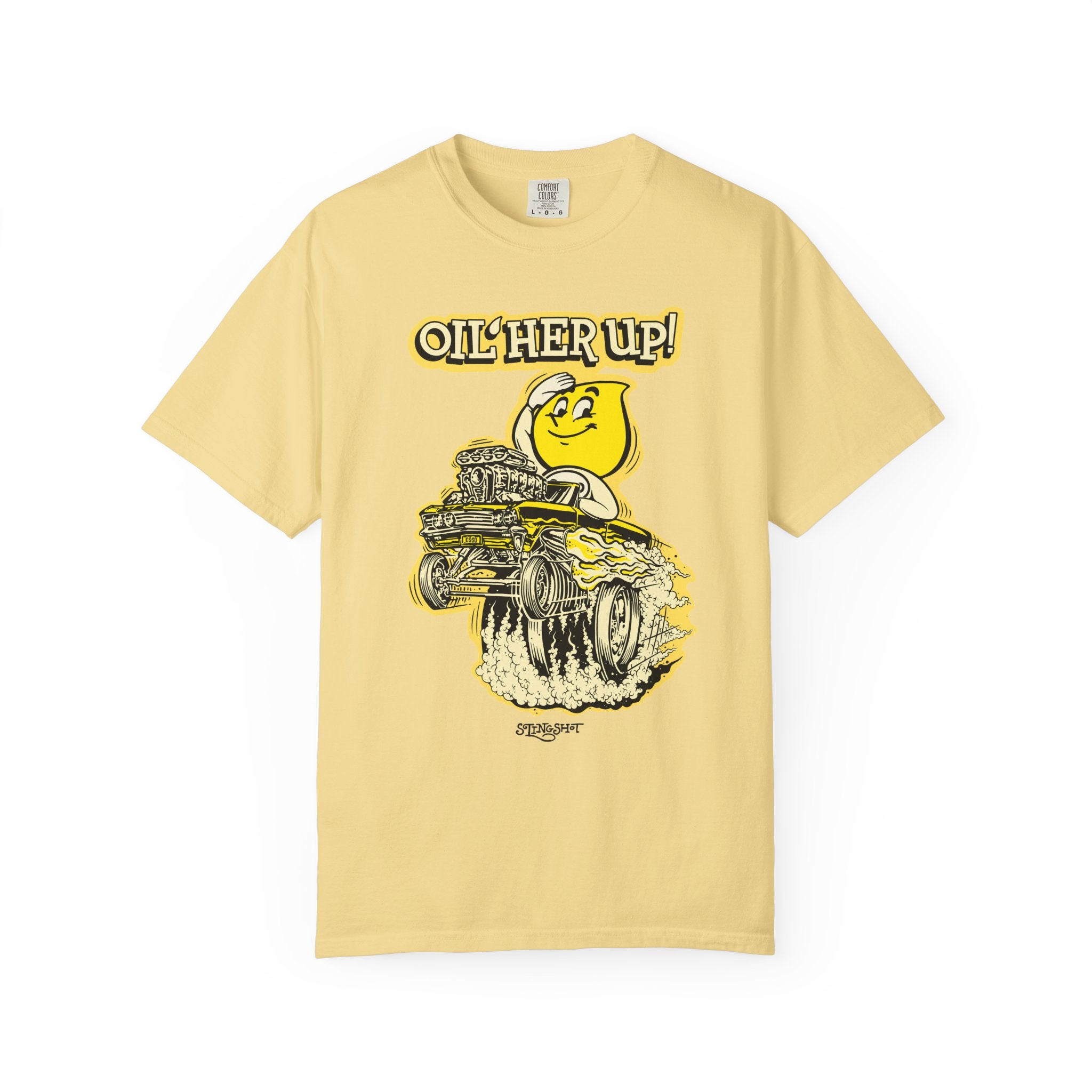 "Oil Her Up" Parody Esso Oil Drop T-Shirt