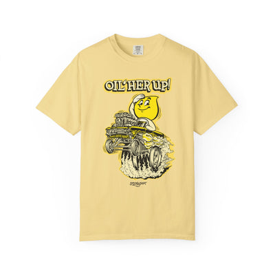 "Oil Her Up" Parody Esso Oil Drop T-Shirt