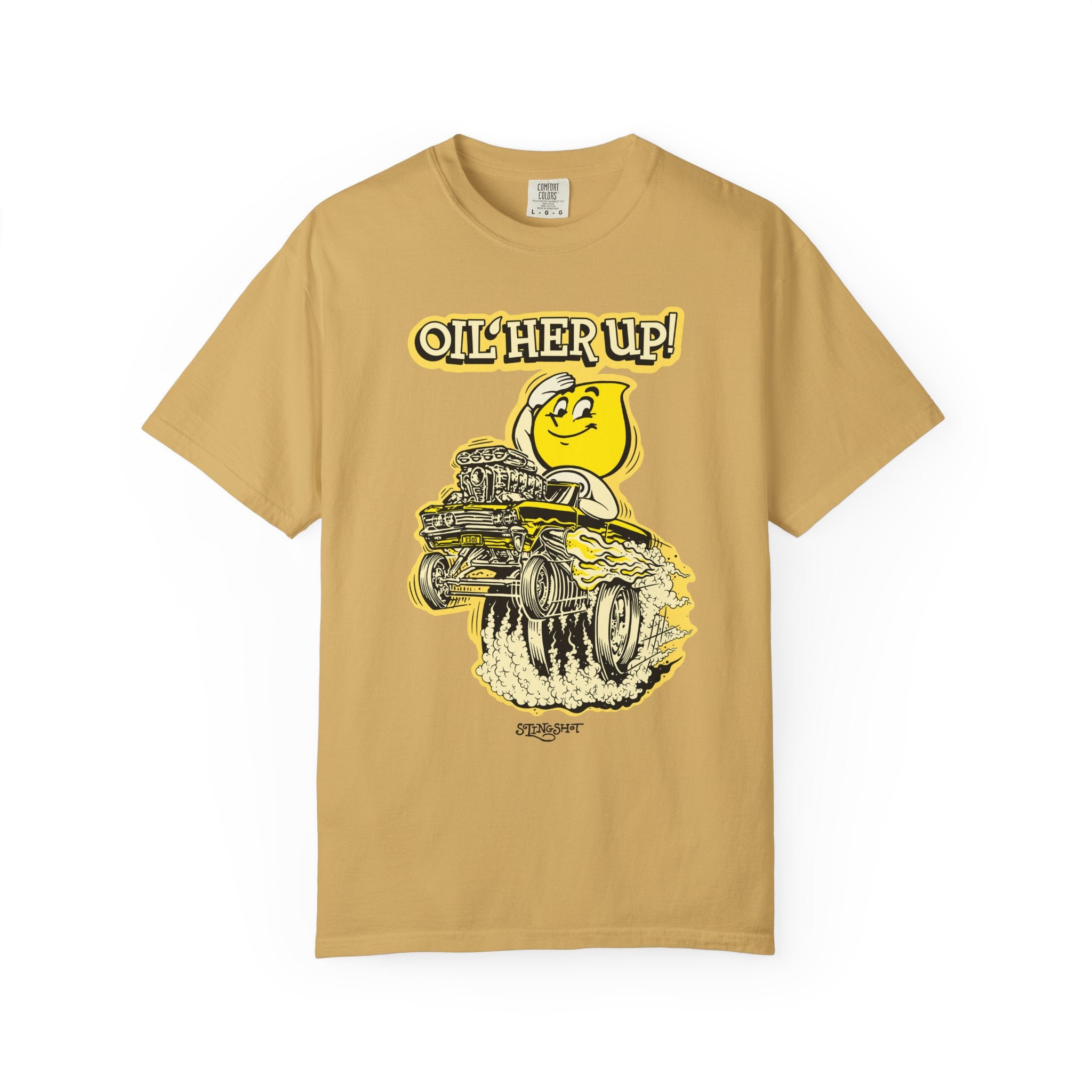 "Oil Her Up" Parody Esso Oil Drop T-Shirt