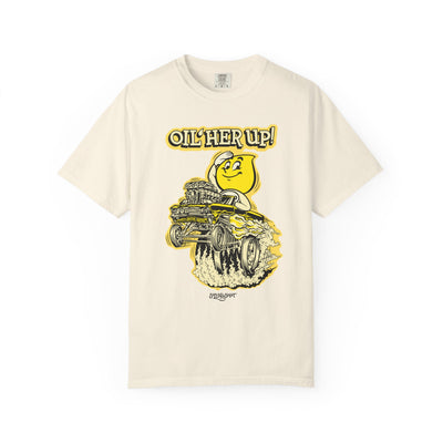 "Oil Her Up" Parody Esso Oil Drop T-Shirt