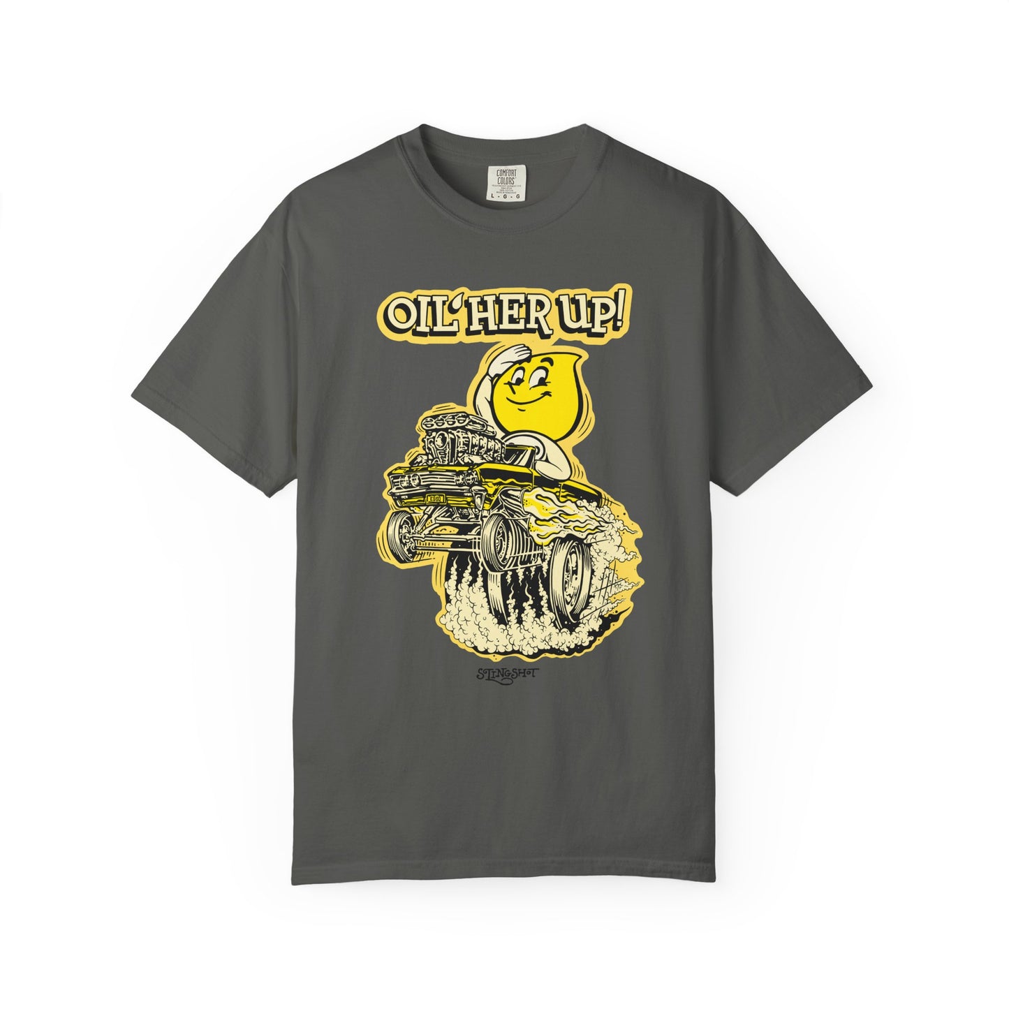 "Oil Her Up" Parody Esso Oil Drop T-Shirt