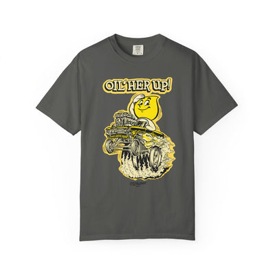 "Oil Her Up" Parody Esso Oil Drop T-Shirt