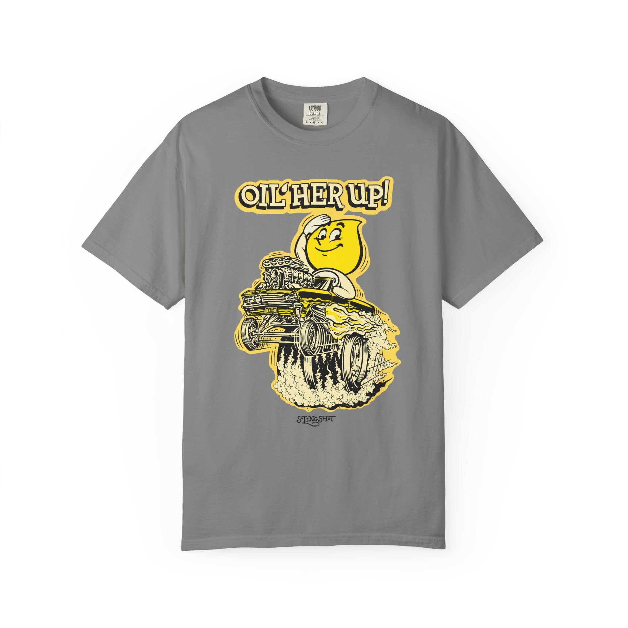 "Oil Her Up" Parody Esso Oil Drop T-Shirt