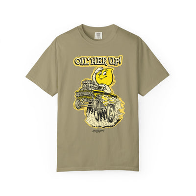 "Oil Her Up" Parody Esso Oil Drop T-Shirt