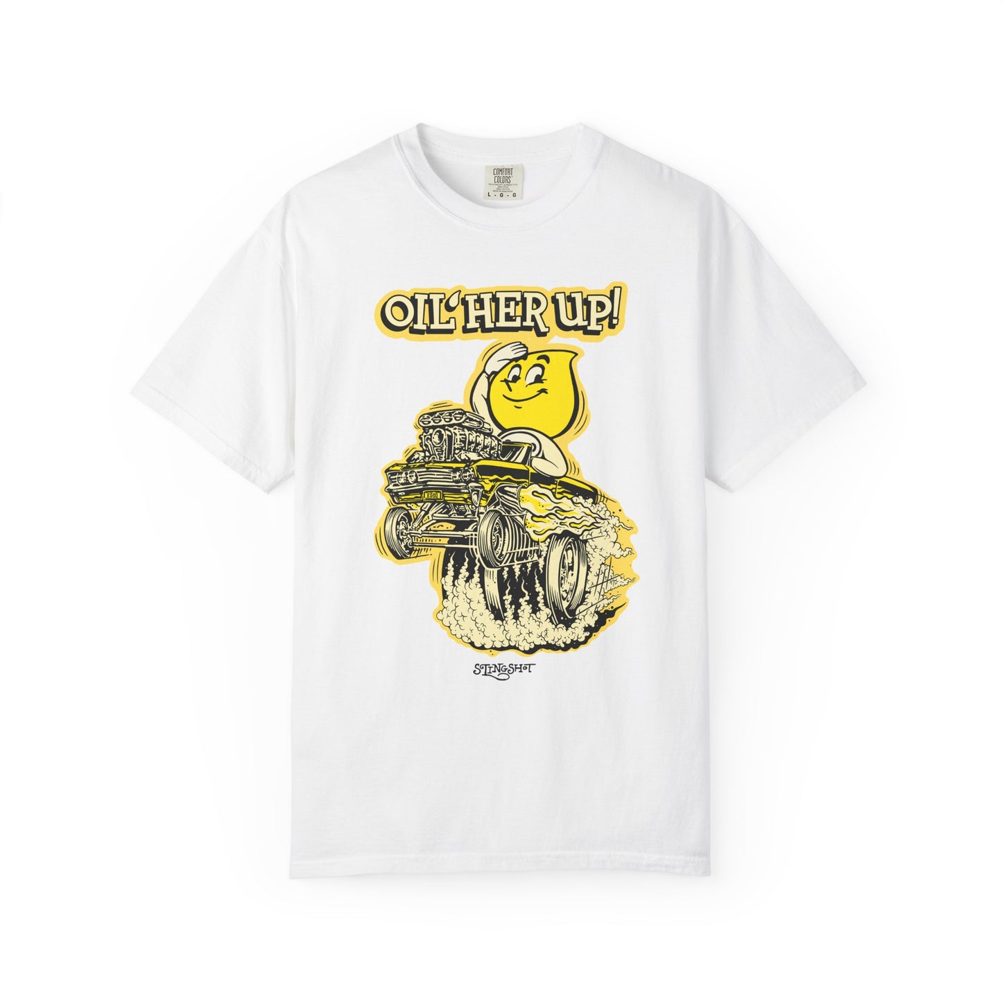 "Oil Her Up" Parody Esso Oil Drop T-Shirt