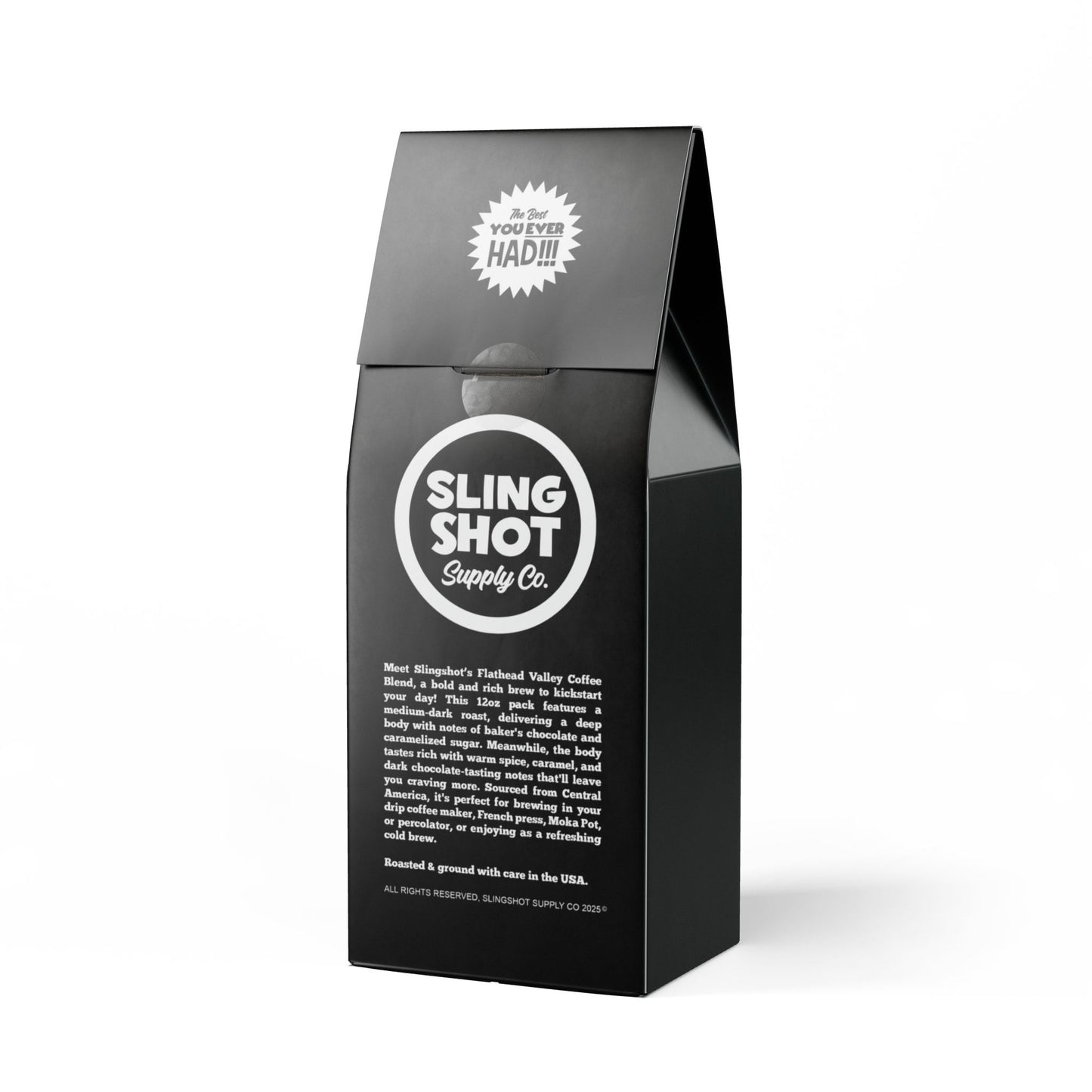 Slingshot's Flathead Valley Coffee Blend (Medium-Dark Roast)