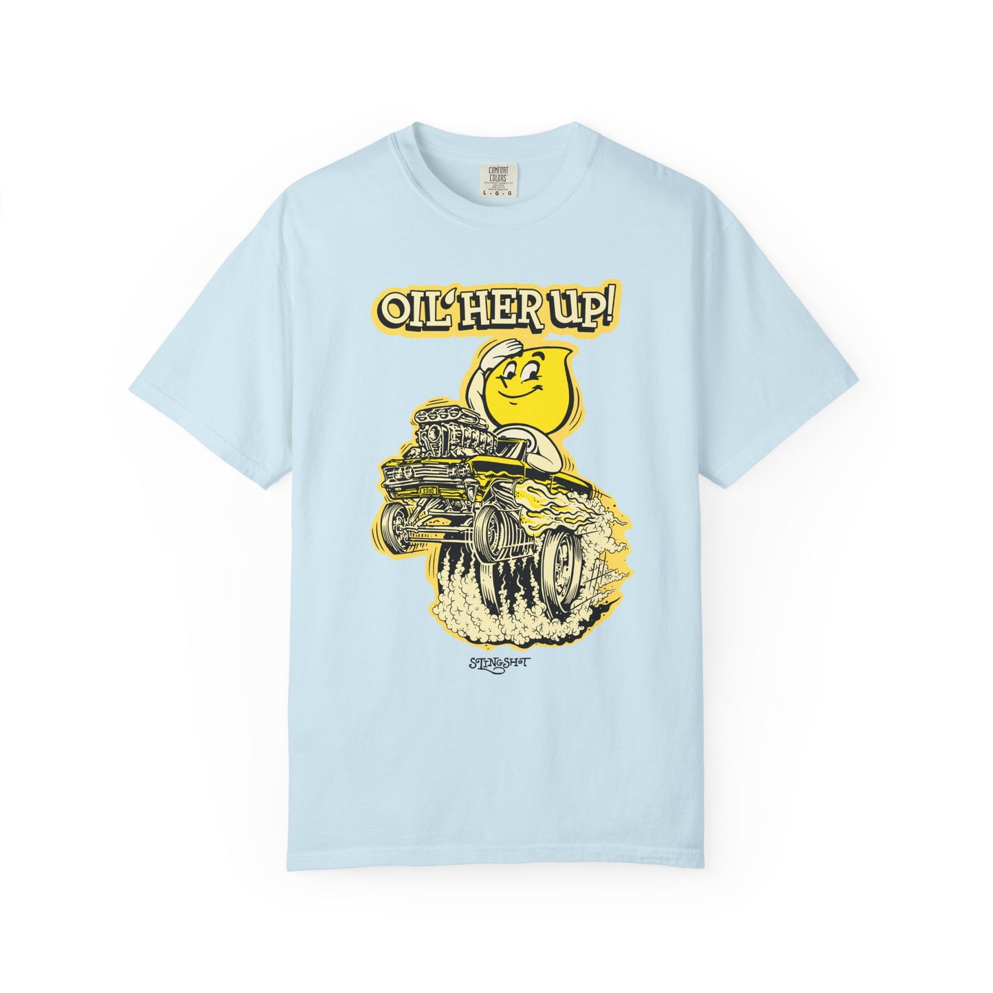 "Oil Her Up" Parody Esso Oil Drop T-Shirt