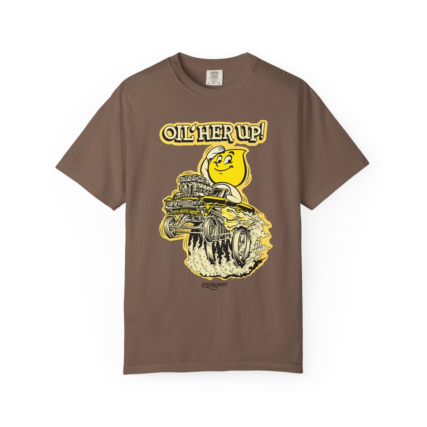 "Oil Her Up" Parody Esso Oil Drop T-Shirt