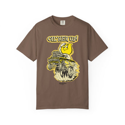 "Oil Her Up" Parody Esso Oil Drop T-Shirt