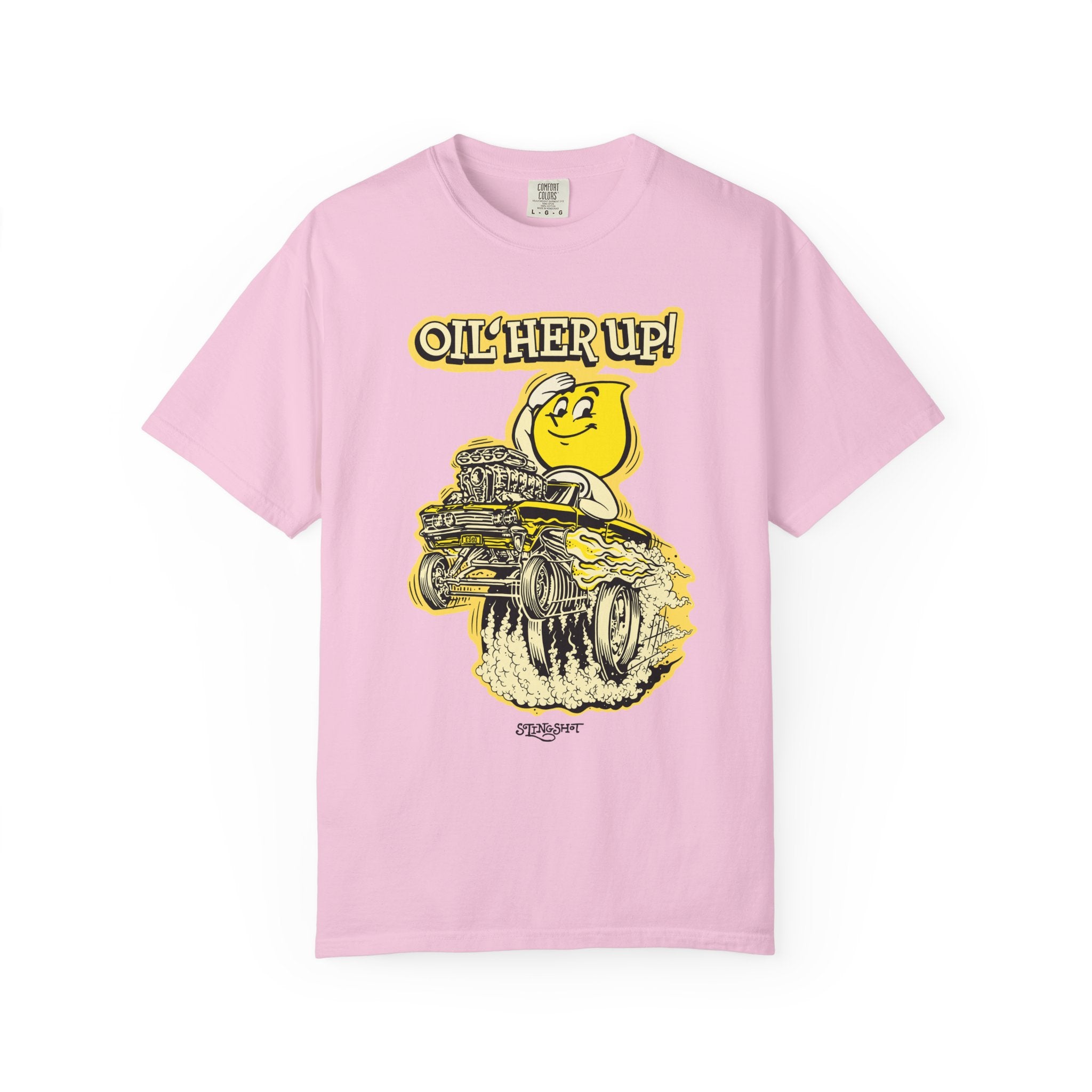 "Oil Her Up" Parody Esso Oil Drop T-Shirt