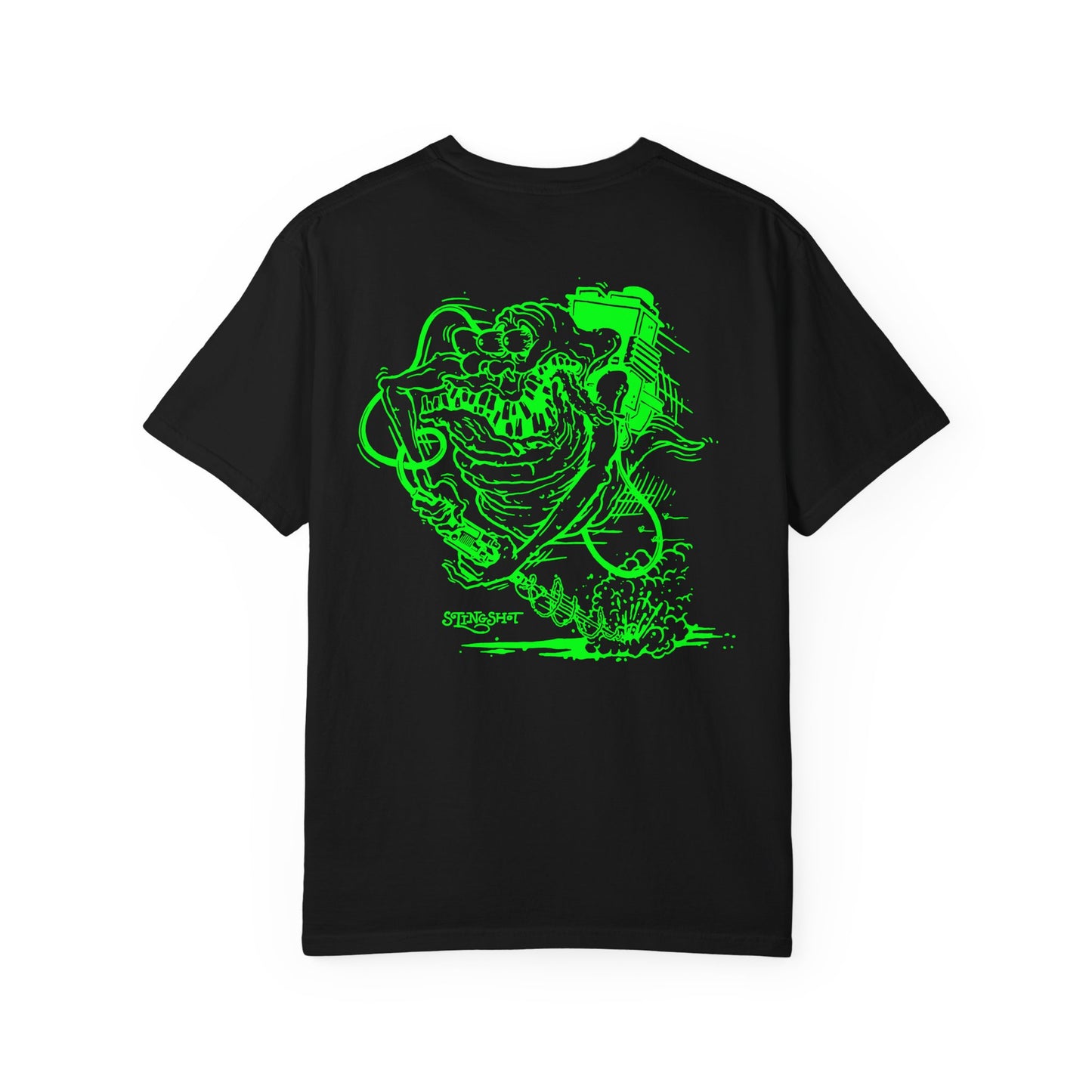 "Slime Fink" Parody Green Ghost T-Shirt- Black