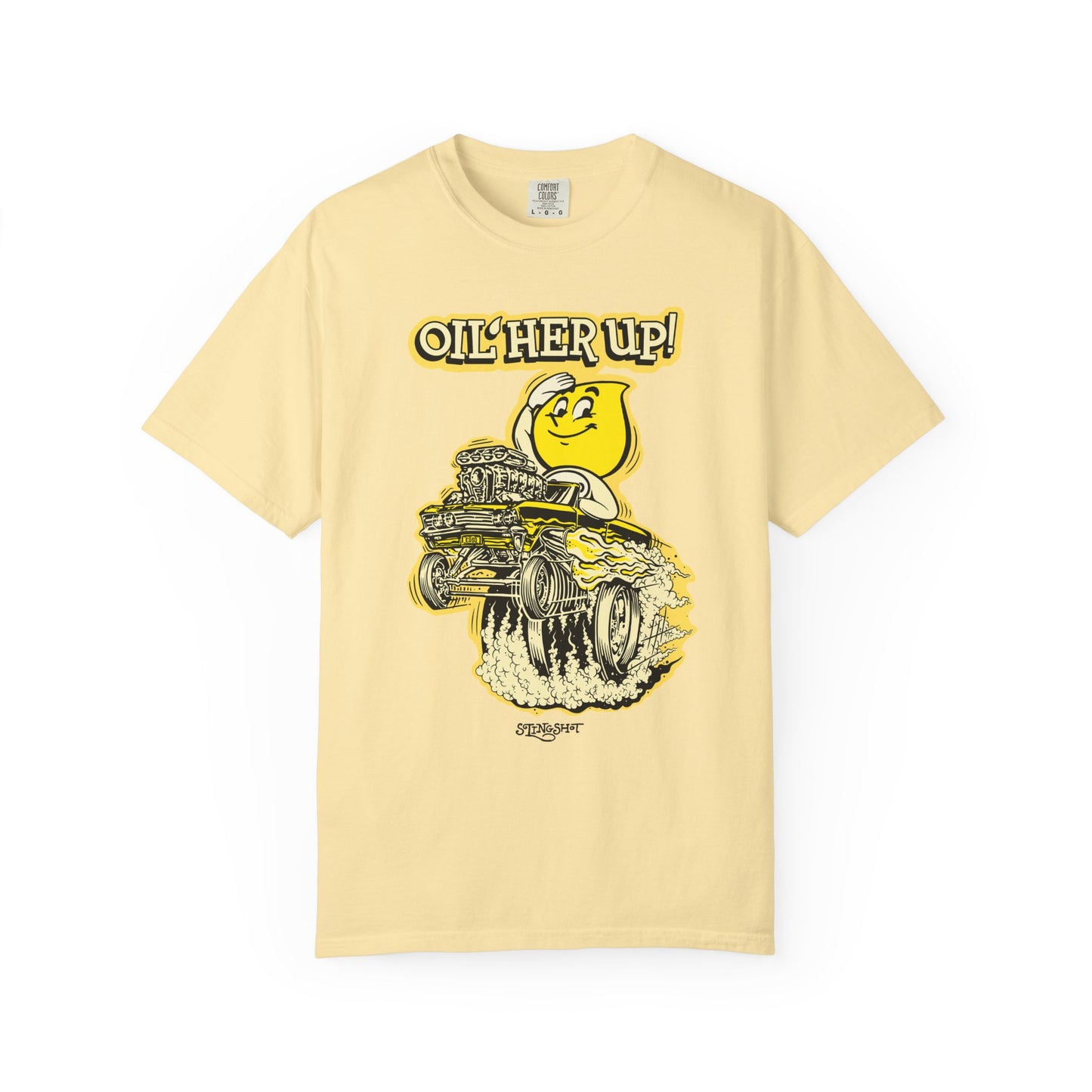 "Oil Her Up" Parody Esso Oil Drop T-Shirt