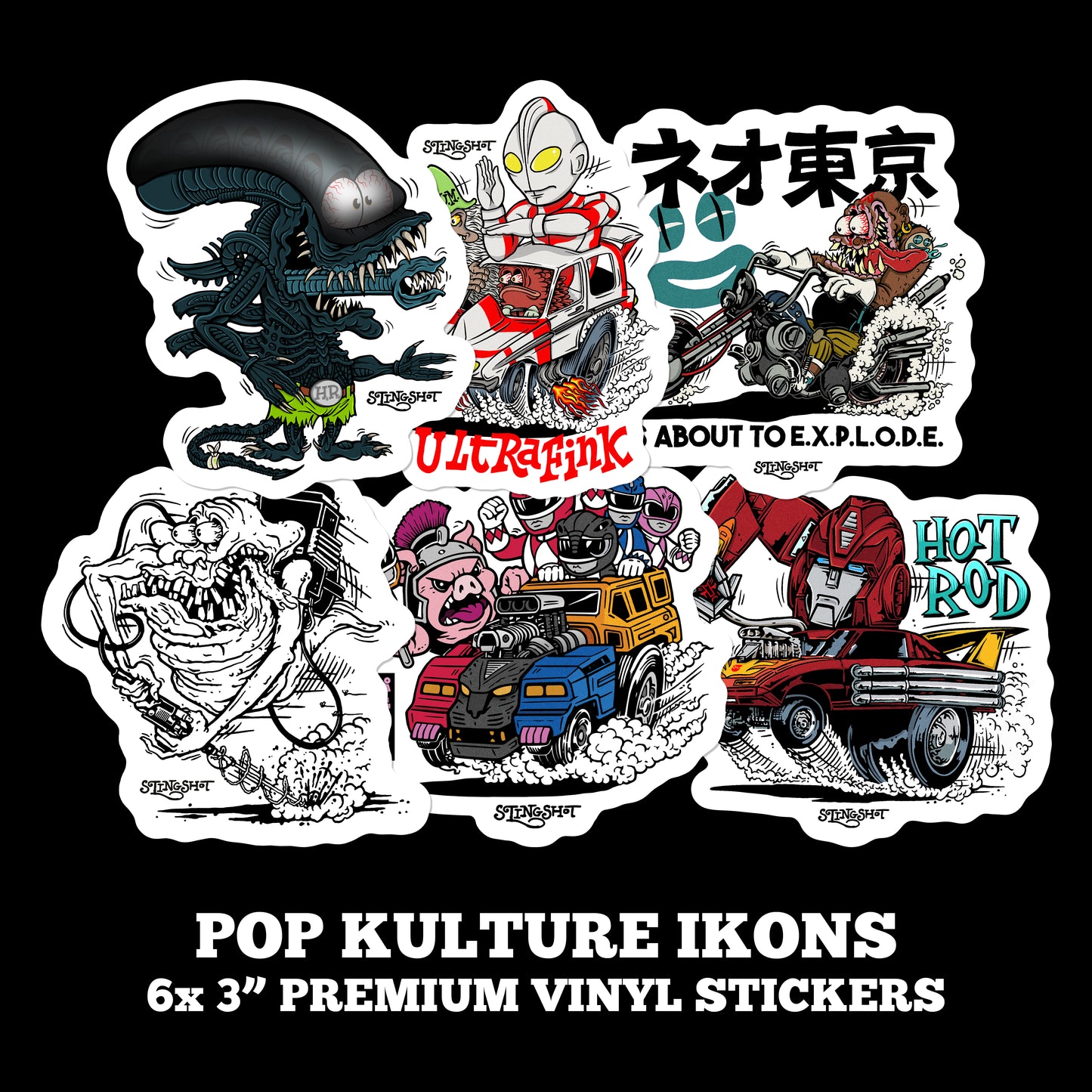 "Pop Kulture Ikons" Vinyl Sticker Pack